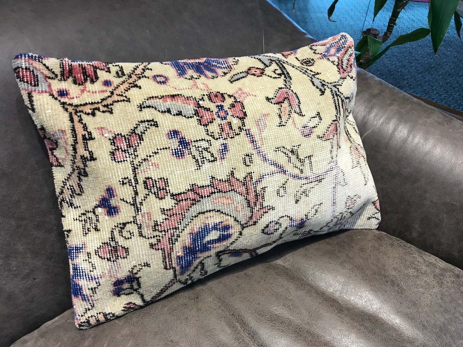 Handmade Floral Turkish Cushion Cover 40x60cm