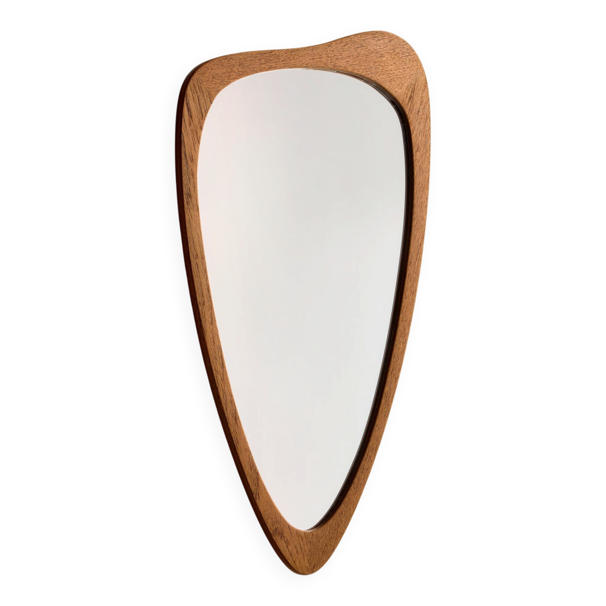 Framed mirror in teak