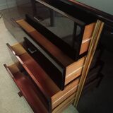 Black lacquered and brass design 70/80