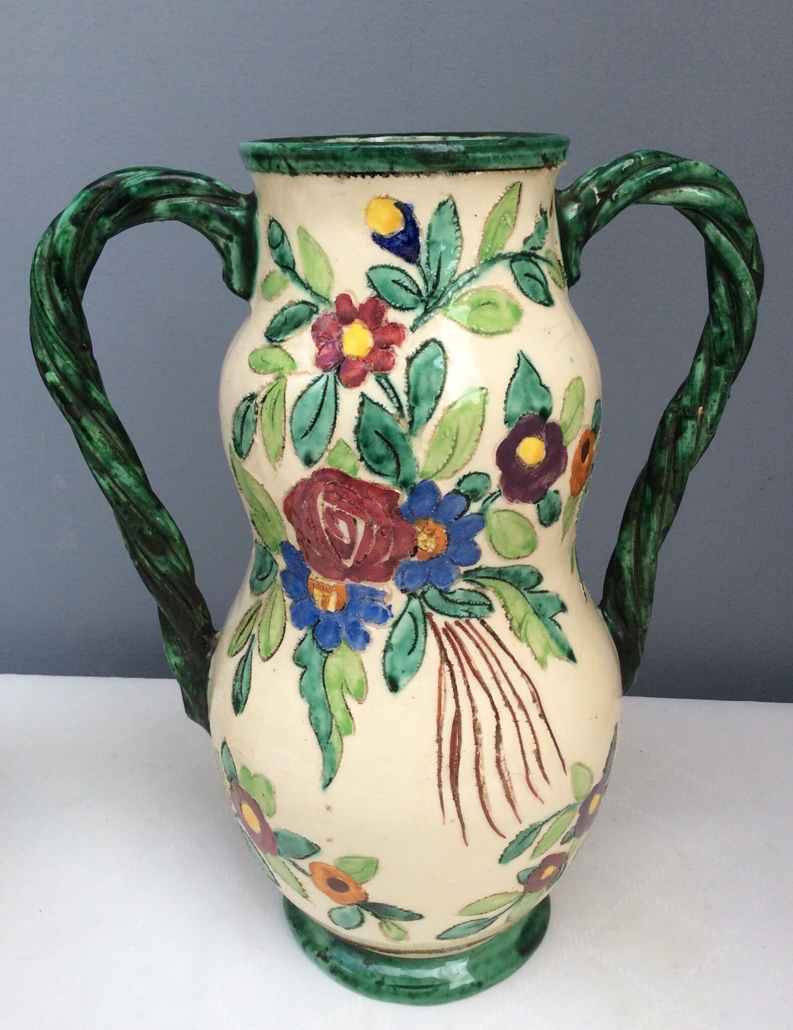 Pair of Cerart Monaco ceramic vases, 60s