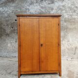Old oak cabinet kitchen cupboard or shoe cabinet