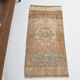 2x3 floral turkish vintage rug,2x3 doormat,95x45 cm,3.1x1.6 ft