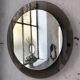Smoked round design mirror Veca Italy