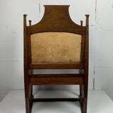Chaise Arts and Crafts de William Birch par EG Punnett pour Liberty & Co. vers 1900