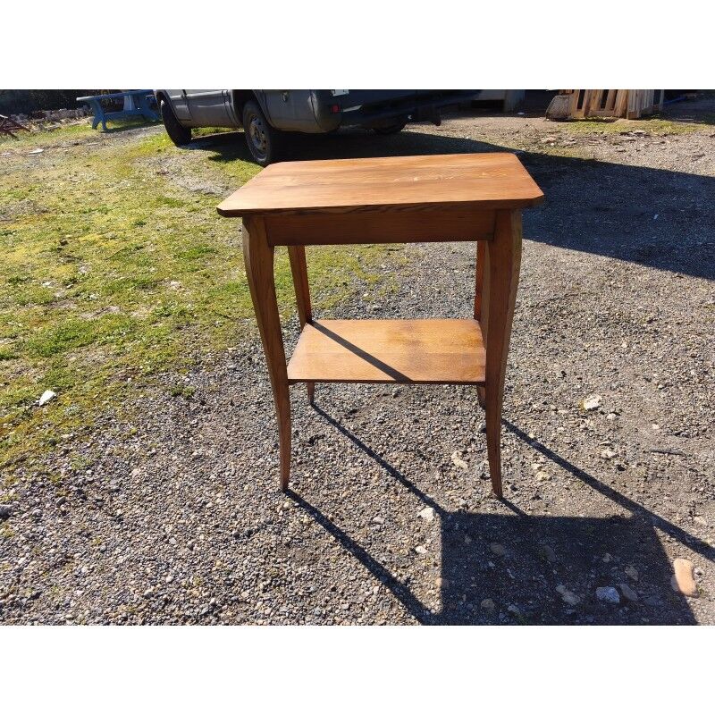 Oak table from the 1930s, 1 drawer.
