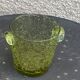 Blown glass ice bucket signed Biot Collector