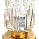 Pair of Art Deco wall sconces - moulded glass and brass