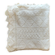 White cotton bedspread, crochet bedspread