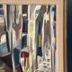 Huile sur toile suédoise – “Allée abstraite” par Kurt Persson
