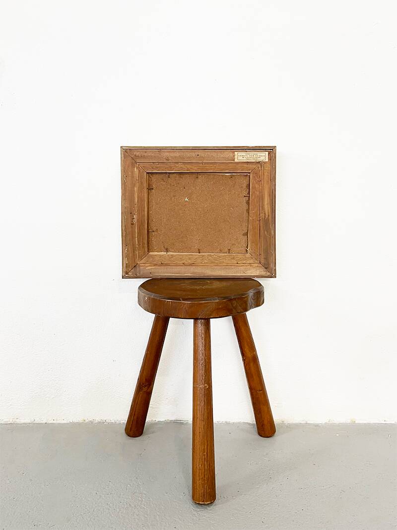 Painting “Countryside Landscape”, oil on hardboard, signed.