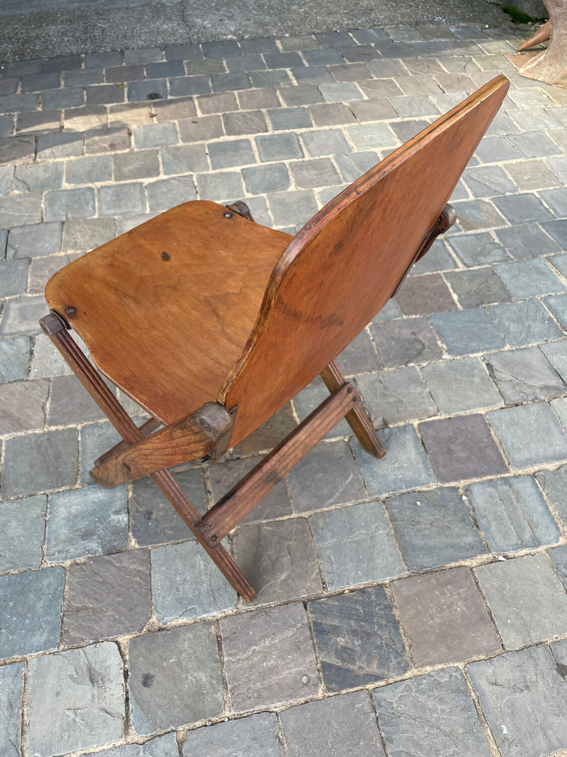 US army landing wooden folding chair