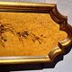 Vintage Venetian fresco, headboard, baroque art