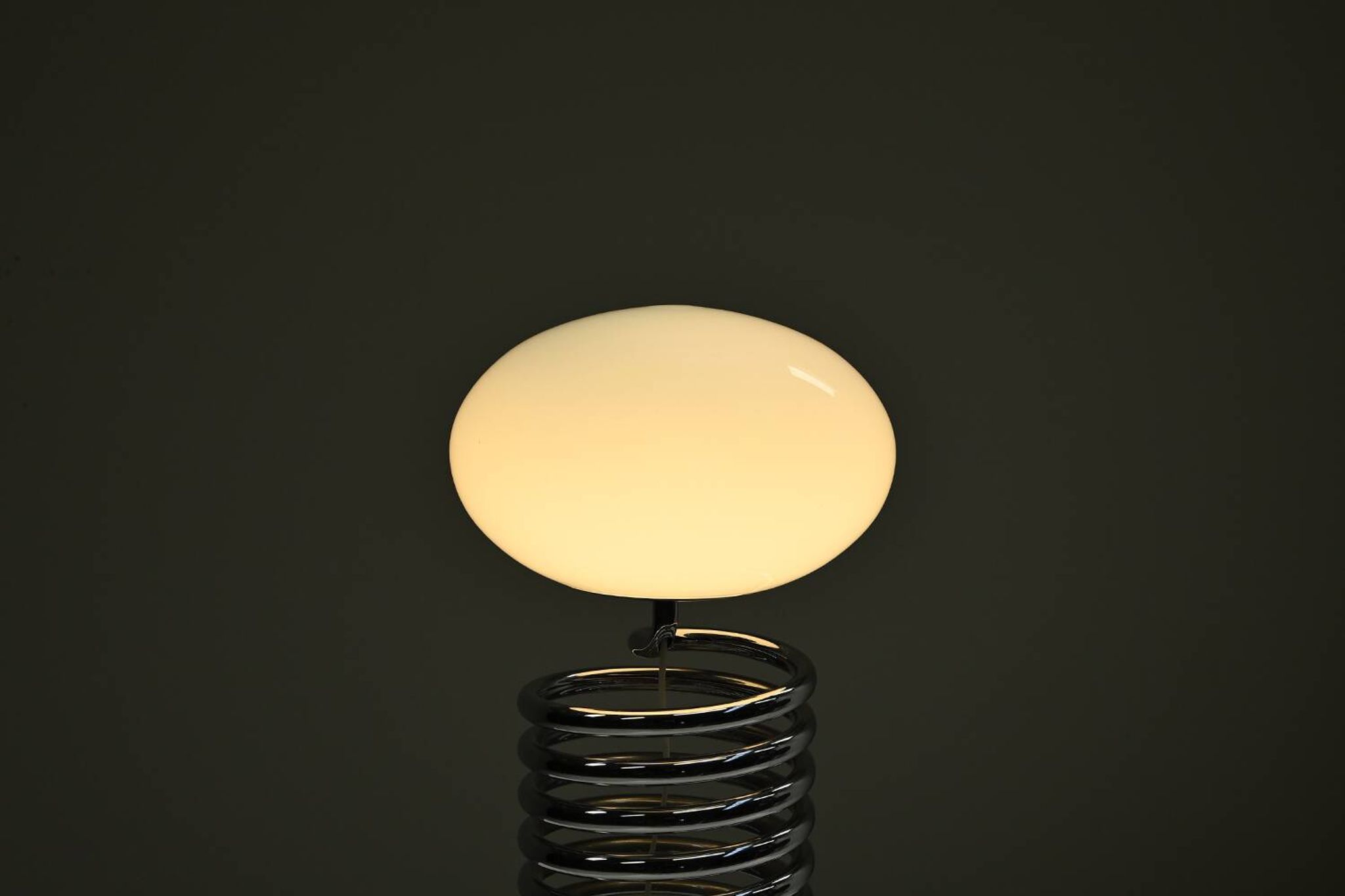 Spring table lamp by Ingo Maurer for Design M, 1960s Germany.