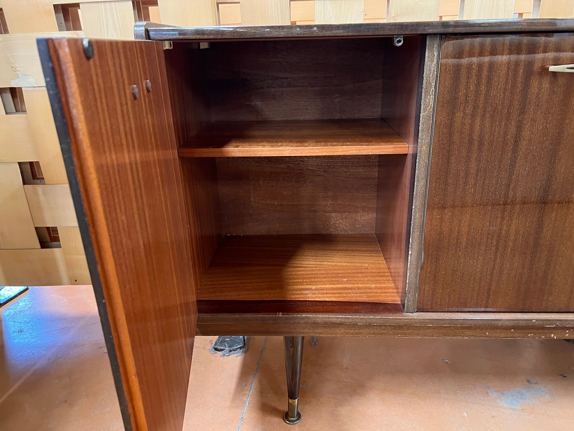 Enfilade hifi tv stand Scandinavian style 1950 1960