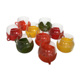 9-cup Vintage coffee cup set