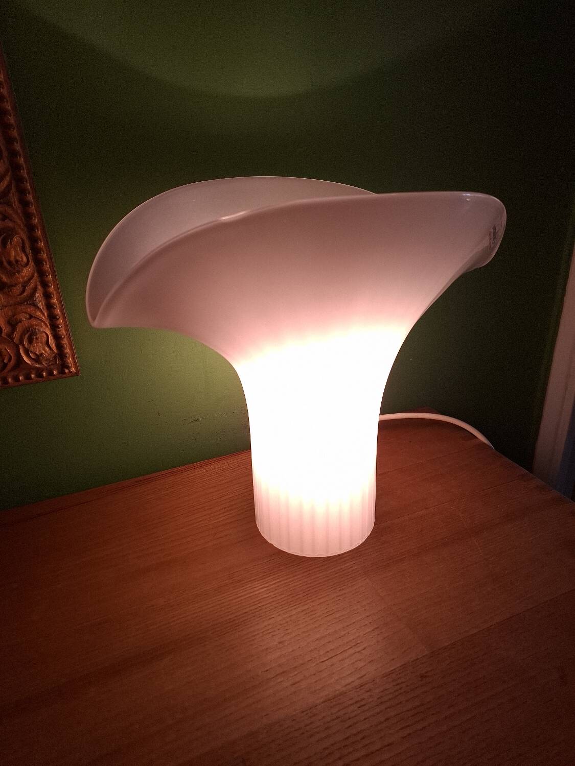 Lampe années 80'S en verre soufflé Murano