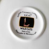 Art deco plate with erte drawing