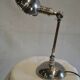 Chrome brass articulated desk lamp
