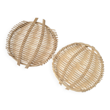 Plateaux en  rotin