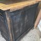Old wood and leather desk