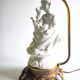 Bronze and Biscuit porcelain table lamp