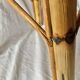 Vintage bamboo and rattan bar stool