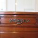 Rustic buffet Louis XV-Regency-jointed-massive wood-snail feet