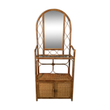 Vintage rattan shelf