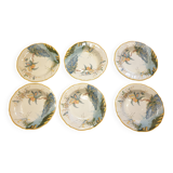 6 Gien France Caribbean soup plates Magellan pattern