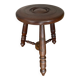 Oak stool attributed to Charles Dudouyt.