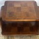 1930s Art Deco side table in marquetry walnut