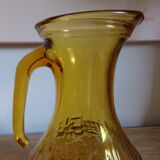 Amber-colored pitcher decanter