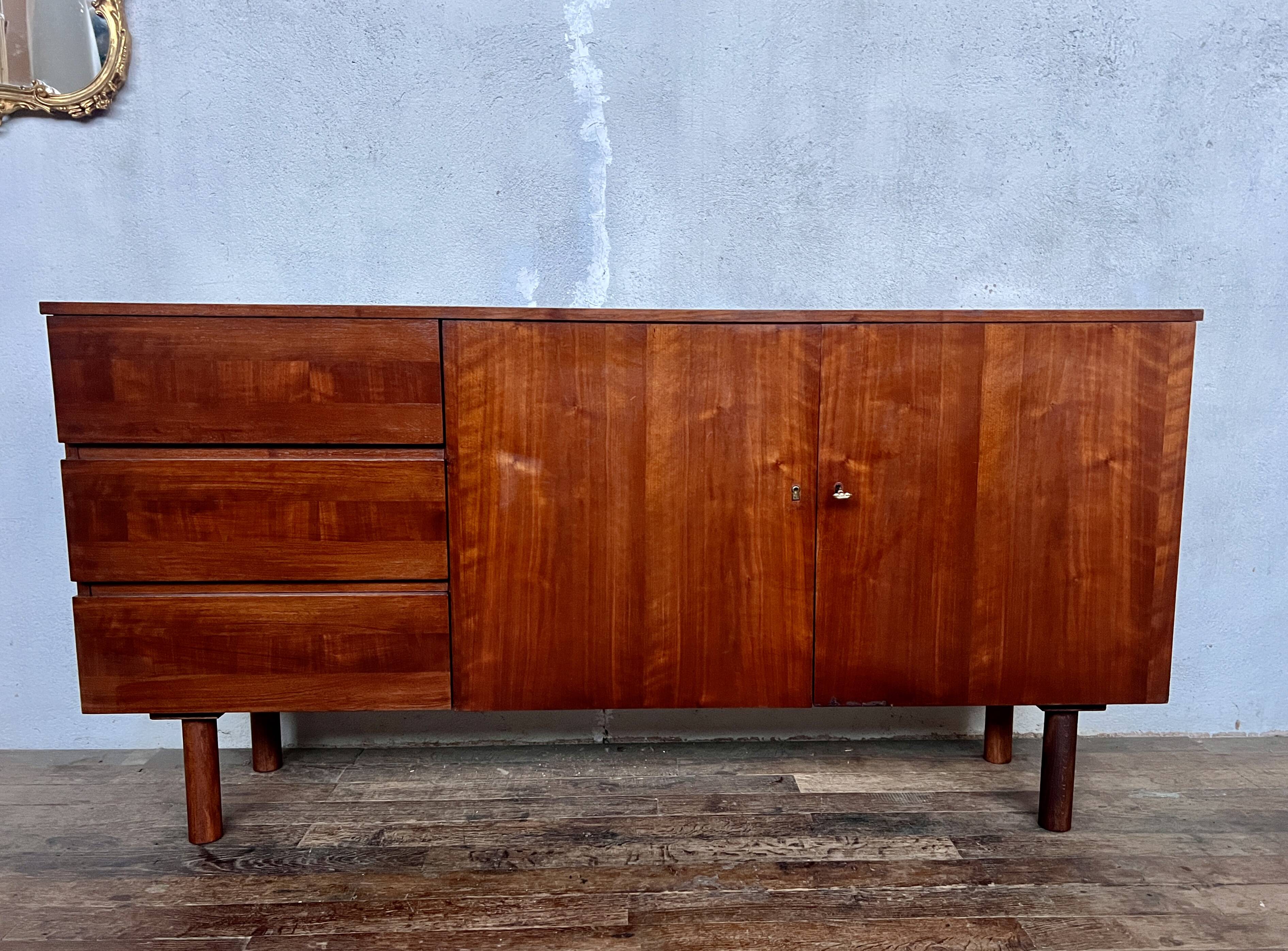 Vintage Scandinavian-style sideboard