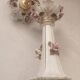 Large hand-painted gilded chandelier mangani ceramiche porcelain