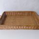 plateau en rotin vintage