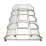 Glass and brass showcase