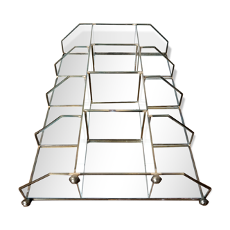 Vitrine verre et laiton