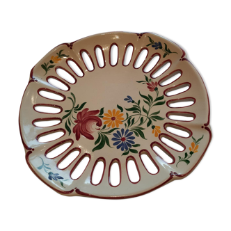 Plat a fruits faience de Desvres