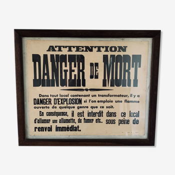 Framework Attention danger of death