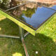 Vintage chrome and ceramic coffee table