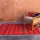 Red Boujad Moroccan rug - 145 x 226 cm