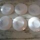 6 plates flat decorated fruit des bois arcopal france