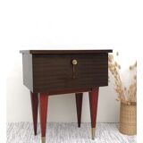 Duo of vintage bedside tables