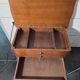 Oak bedside table in Louis XV style