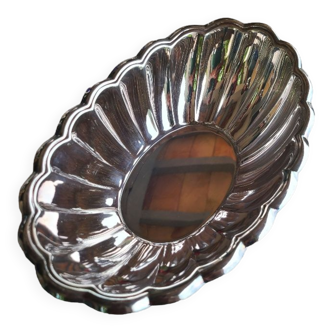 Hollow plate or silver metal pan