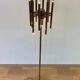 Mid-century design brass floor lamp, 1980s in style of Gaetano Sciolari