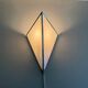 Simple opal glass wall light with an aluminium body, 1980s, Germany.