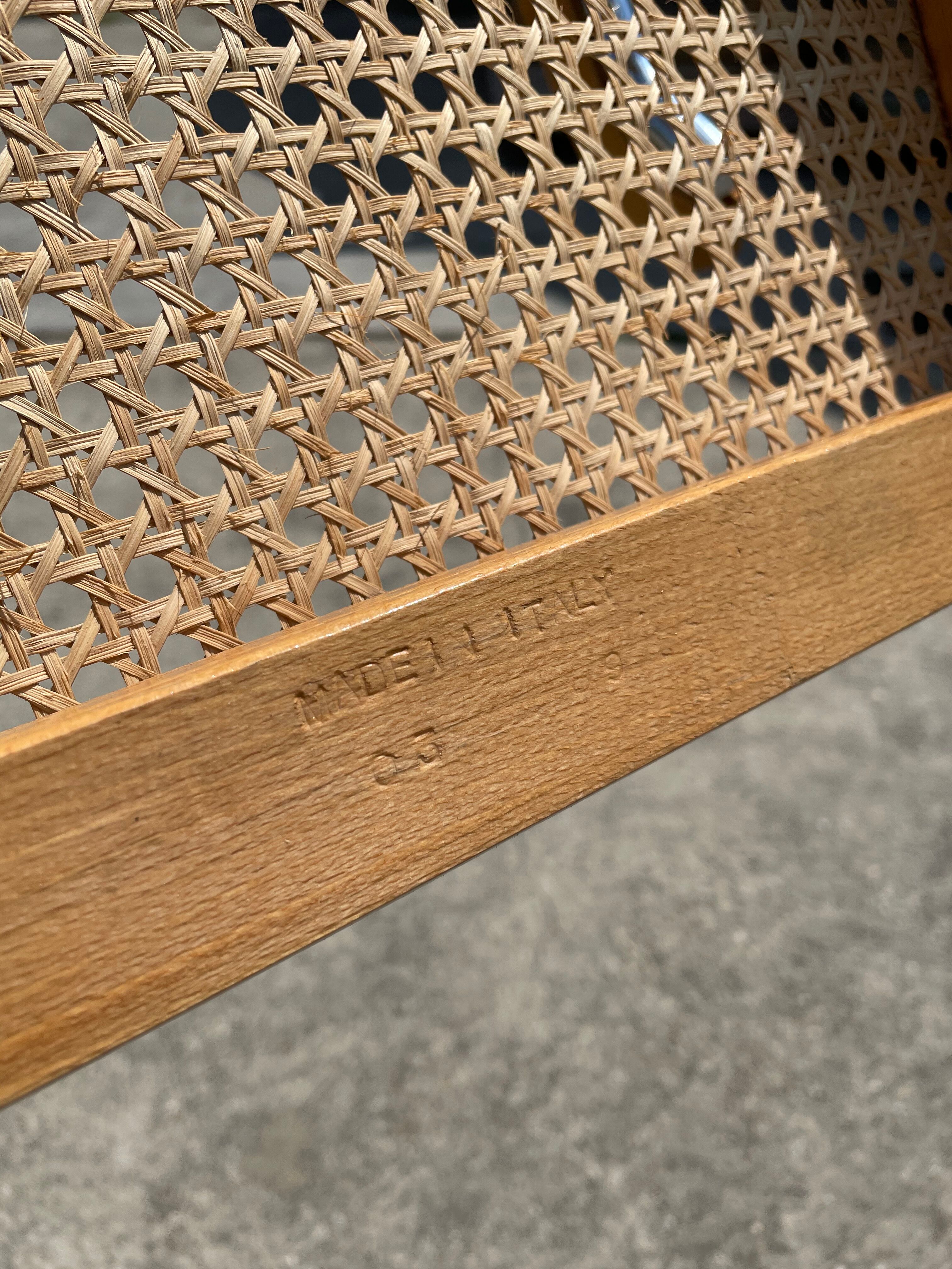 Chair model Cesca by Marcel Breuer with armrests B64