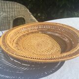 Braided straw basket