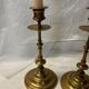 Pair of brass candlesticks